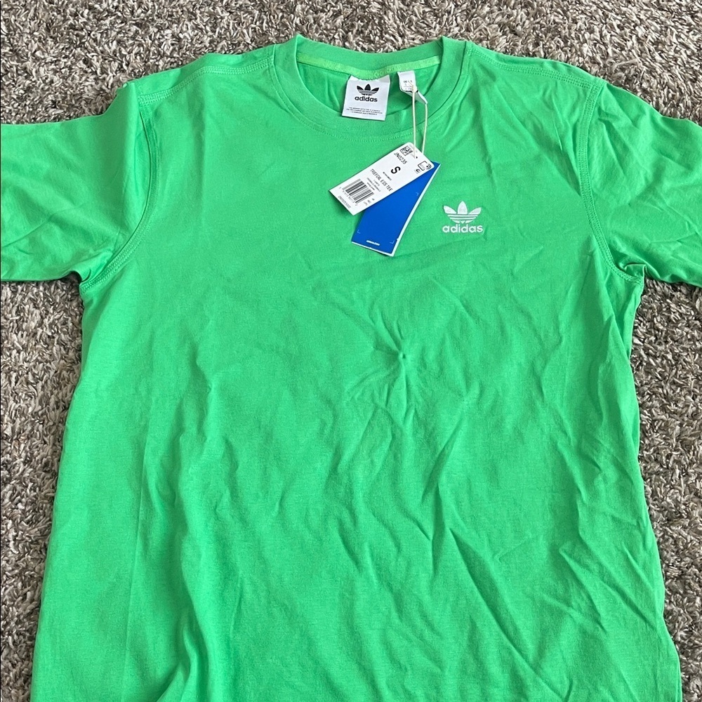 Adidas Vibrant Green Short Sleeve Tee